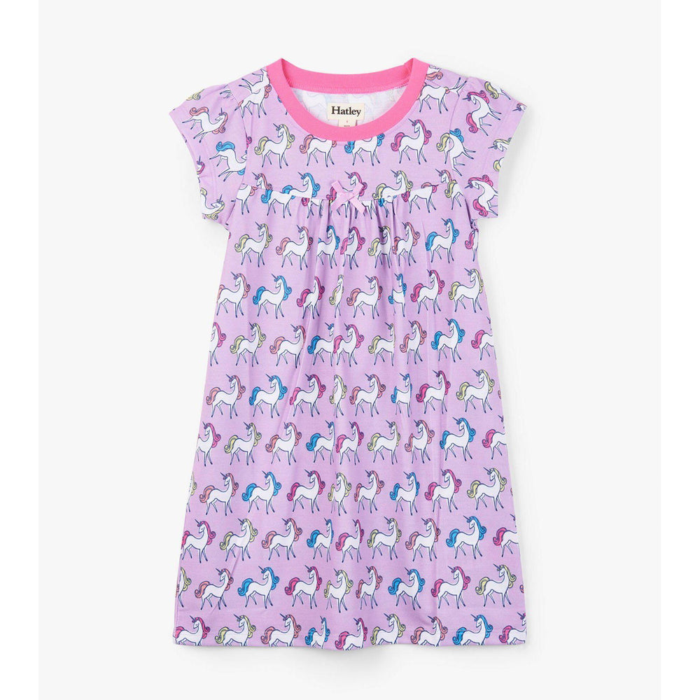 Hatley, Girl - Pajamas,  Hatley Rainbow Unicorns Nightdress
