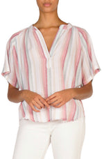 Elan International, Women - Shirts & Tops,  Pastel Stripe Top