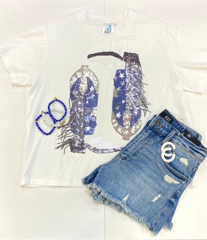 Cowboys Boots & Bling Tee - Eden Lifestyle