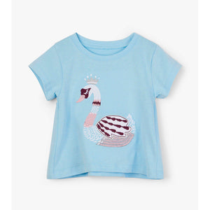 Hatley, Baby Girl Apparel - Tees,  Hatley Princess Swan Baby Tee