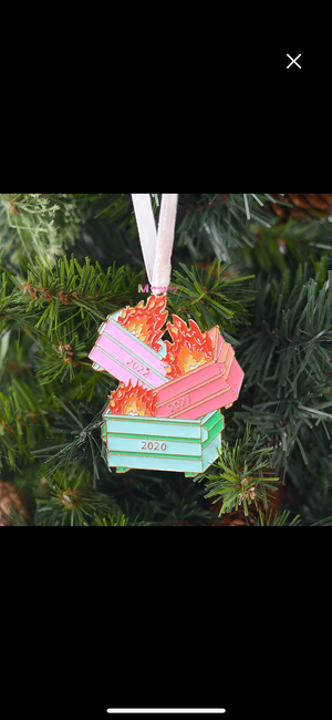 PRE-ORDER 2022 Dumpster Fire Christmas Ornament - Eden Lifestyle
