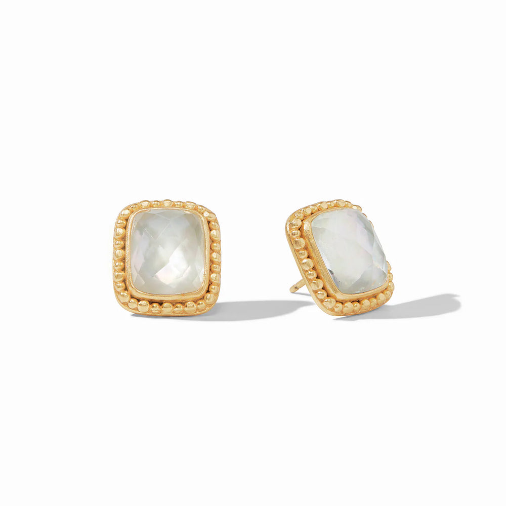 Julie Vos Marbella Stud Iridescent Clear Crystal - Eden Lifestyle
