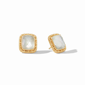 Julie Vos Marbella Stud Iridescent Clear Crystal - Eden Lifestyle