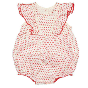 Pink Chicken, Baby Girl Apparel - Rompers,  Pink Chicken Goldie Bubble