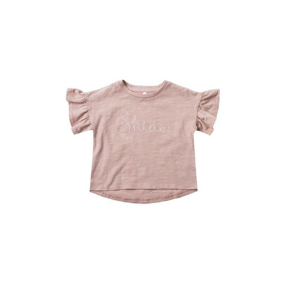 Rylee and Cru, Baby Girl Apparel - Tees,  Rylee and Cru Shine Flutter Tee