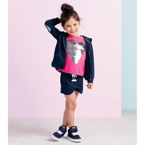 Hatley, Girl - Tees,  Hatley Flip Sequin Heart Tee