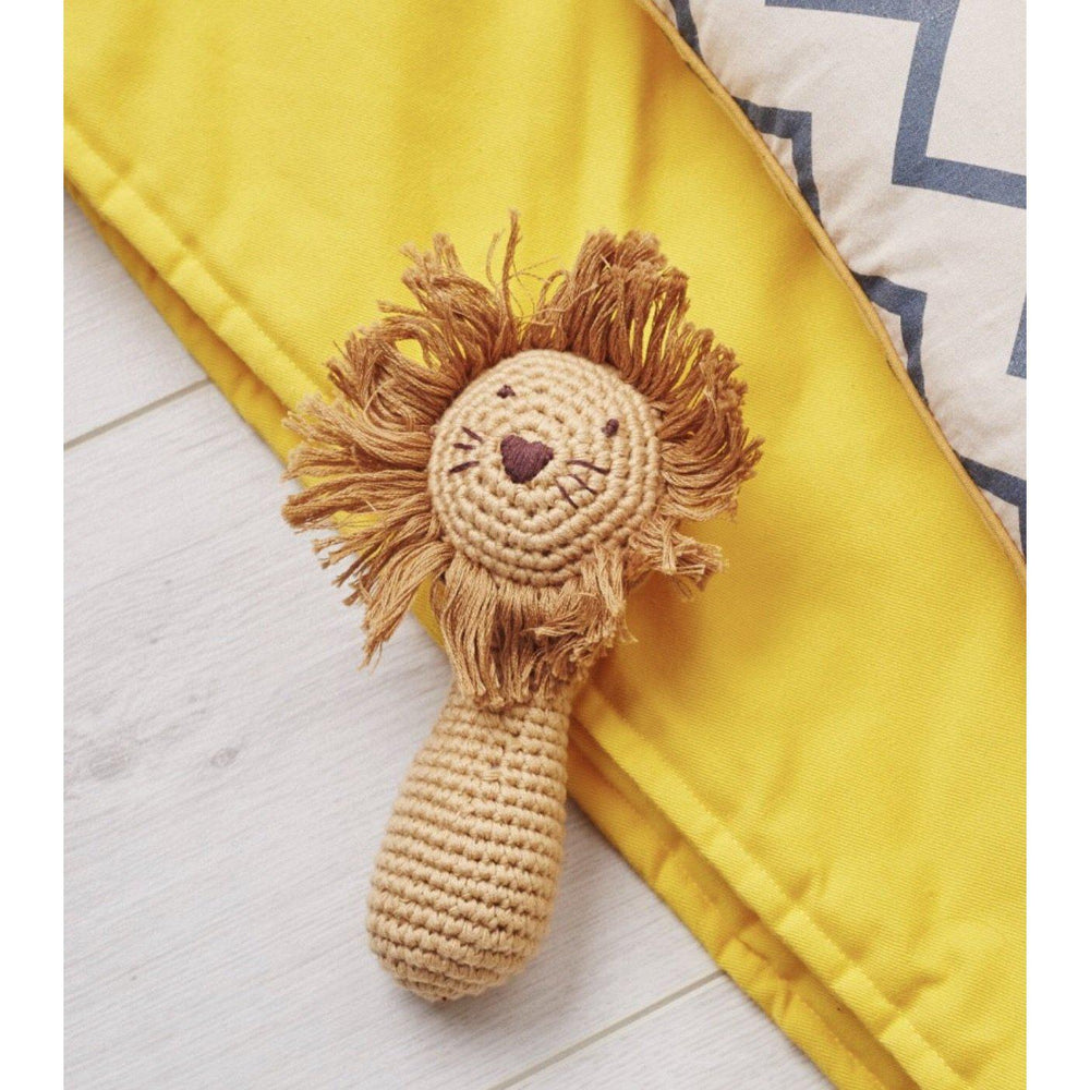 Eden Lifestyle, Gifts - Kids Misc,  Crochet Lion Rattle Stick