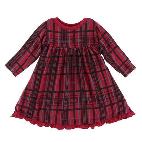 KicKee Pants - Holiday Long Sleeve Swing Dress - Christmas Plaid - Pajamas "| KicKee Pants Eden Lifestyle KicKee Pants - Holiday Long Sleeve Swing Dress - Christmas Plaid - Pajamas "| KicKee Pants Eden Lifestyle