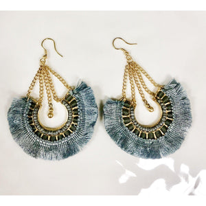 Eden Lifestyle, Accessories - Jewelry,  Gaia Gray Earrings