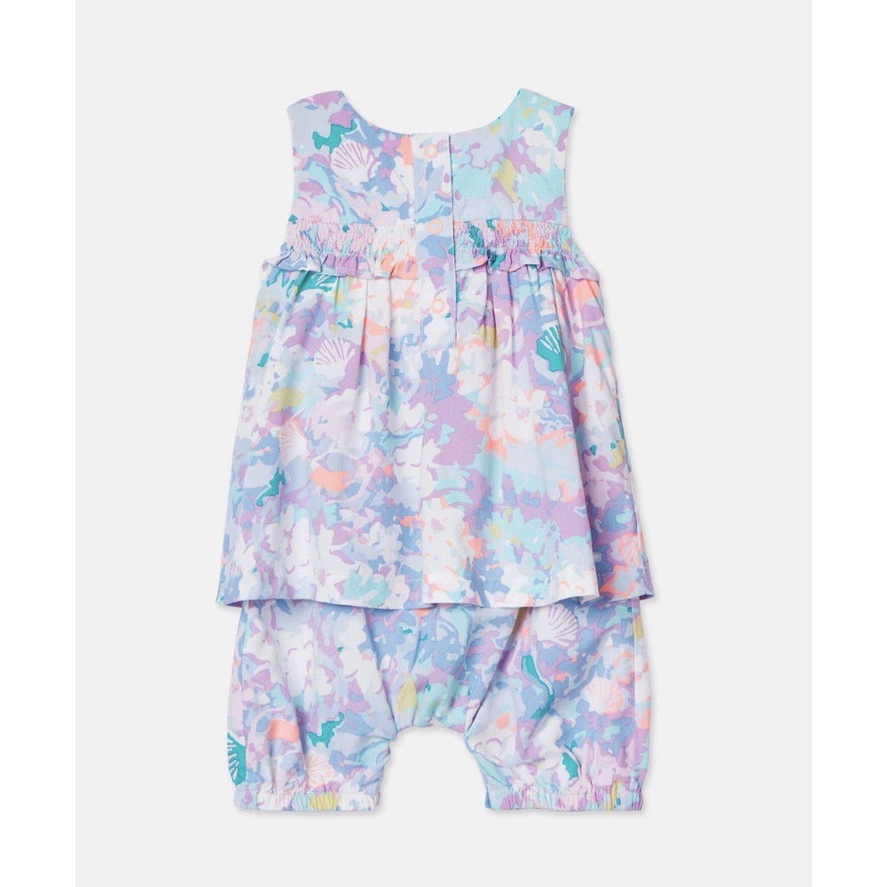 Joules, Baby Girl Apparel - One-Pieces,  Joules Uma Blue Mermaid Ditsy Babygrow Romper