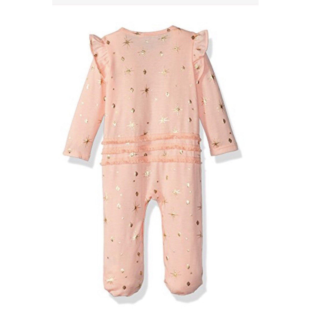 Jessica Simpson, Baby Girl Apparel - One-Pieces,  Jessica Simpson Baby Tropical Peach Footie