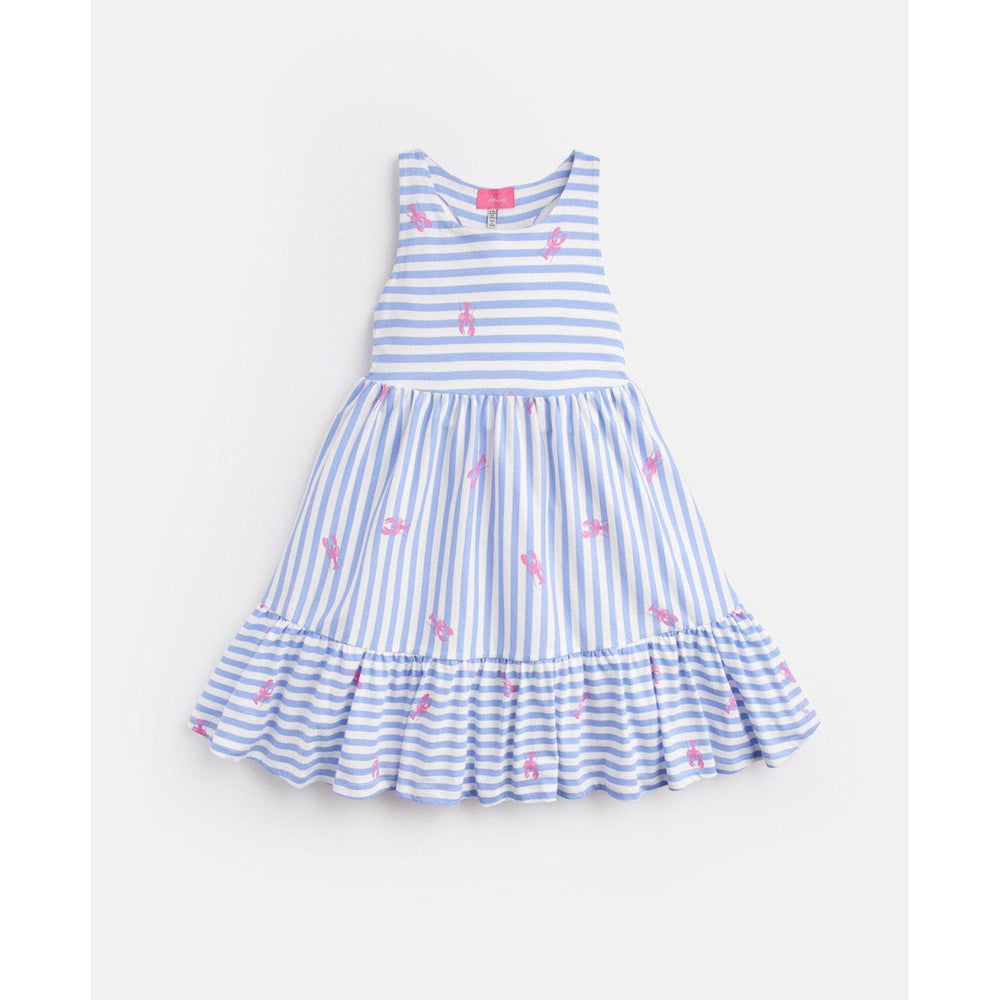 Joules, Girl - Dresses,  Joules Juno Peplum Midi Dress - Blue Lobster