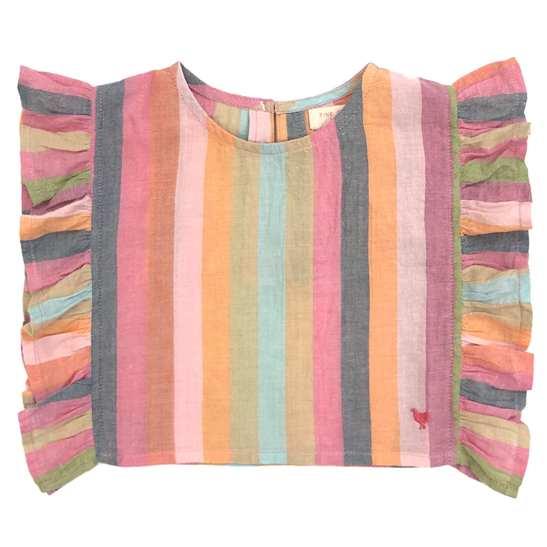 Pink Chicken, Girl - Shirts & Tops,  Pink Chicken Ingrid Top Multi Stripe