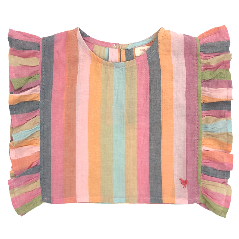 Pink Chicken, Girl - Shirts & Tops,  Pink Chicken Ingrid Top Multi Stripe