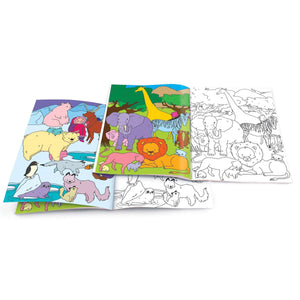 Animals Around the World Dry Erase Coloring Book - Eden Lifestyle