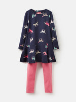 Joules, Girl - Shirts & Tops,  Joules Iona Navy Horse Set