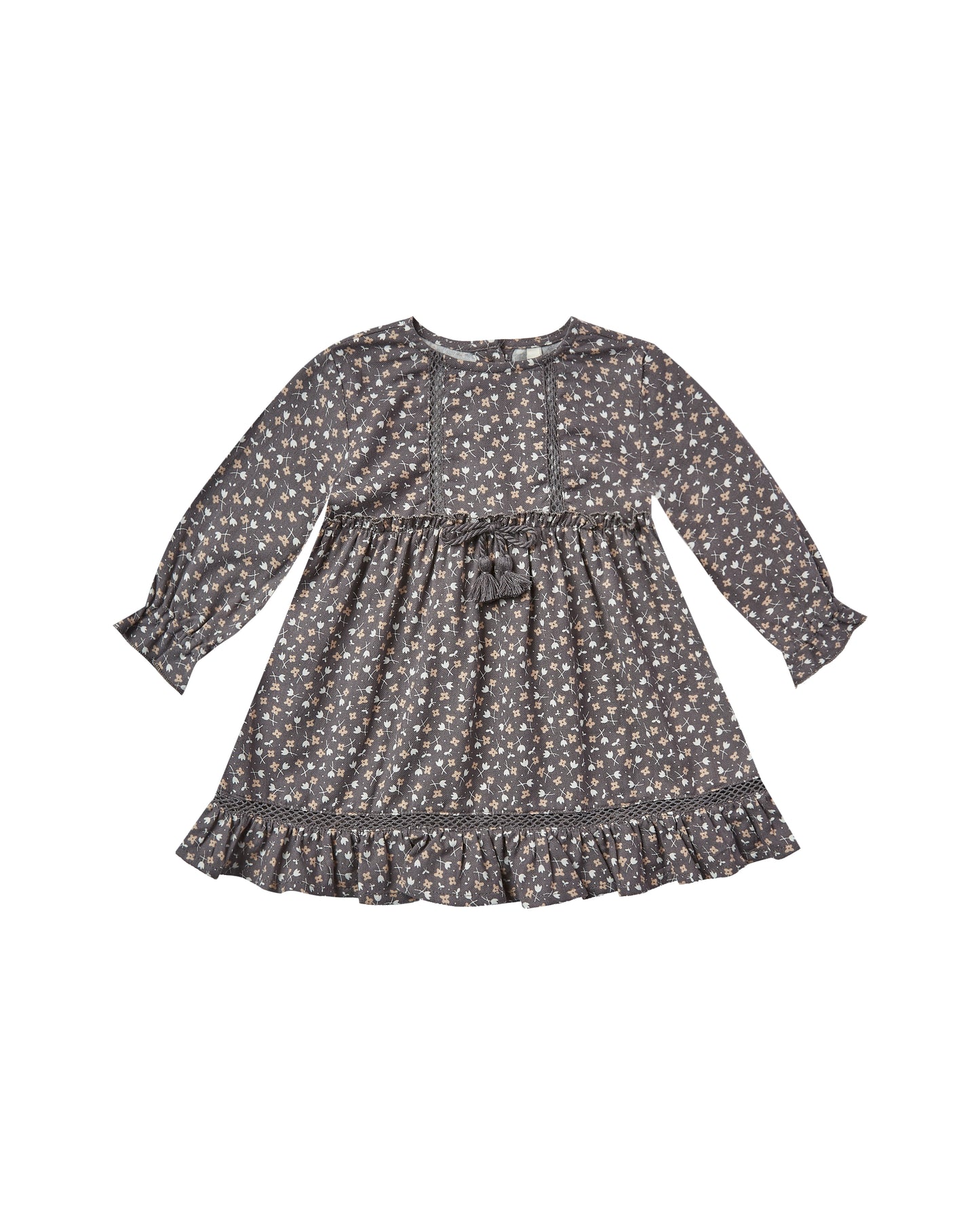 Rylee and Cru, Baby Girl Apparel - Dresses,  Rylee & Cru Ditsy Isabella Dress Washed Indigo