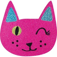 Iscream, Gifts - Kids Misc,  Winking Cat Rinestone Decal