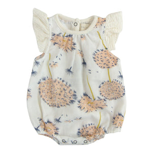 Miki Miette, Baby Girl Apparel - Rompers,  Isidora Coral Blossom Romper