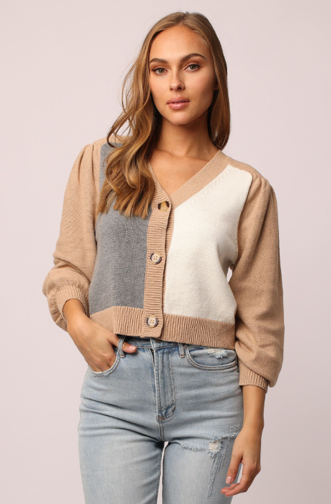 Issa Colorblock Cardigan - Eden Lifestyle