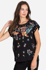 Johnny Was SOHA RELAXED SEQUIN TEE - Eden Lifestyle