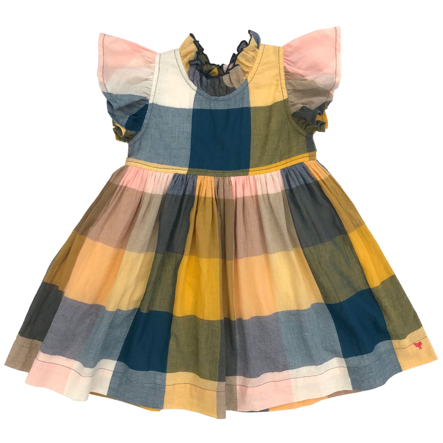 Pink Chicken, Girl - Dresses,  Pink Chicken Jennifer Dress Multi Gingham