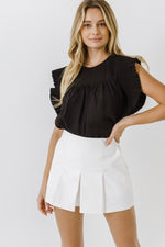 Black Ruffle Top - Eden Lifestyle