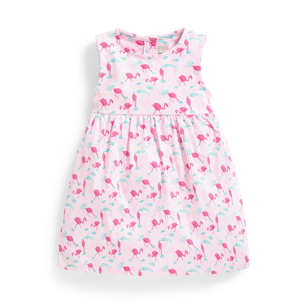 Jojo Maman Bebe, Baby Girl Apparel - Dresses,  Jojo Maman Bebe Girls' Flamingo Summer Baby Dress