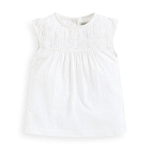 Jojo Maman Bebe, Girl - Shirts & Tops,  Jojo Maman Bebe Pretty Embroidered Top