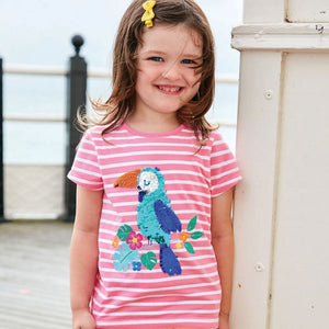 Jojo Maman Bebe, Girl - Shirts & Tops,  Jojo Maman Bebe Sequin Toucan Tee