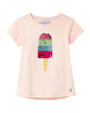 Joules, Girl - Tees,  Joules - Girl's Astra Sequin Popsicle Tee