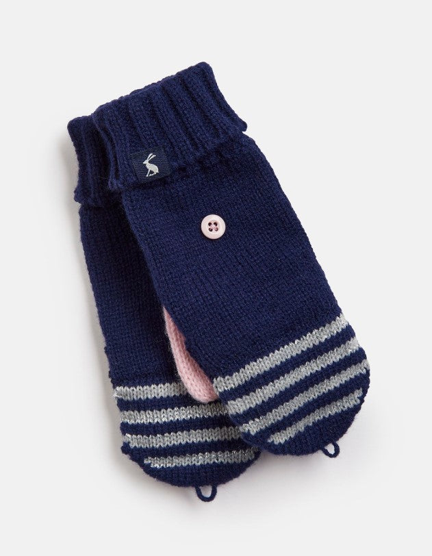 Joules, Accessories - Gloves & Mittens,  Joules Ailsa Navy Stripe Converter Gloves