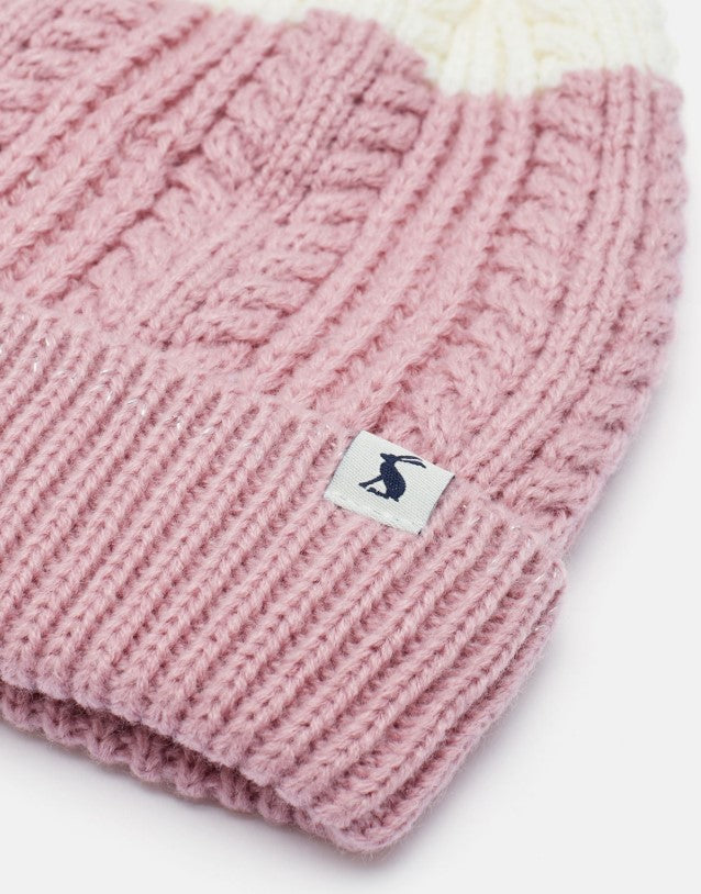 Joules Bobble Cherry Blossom Hat Eden Lifestyle