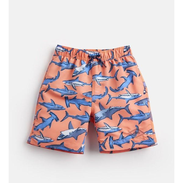 Ocean Swim Shorts - Orange Sharks | Eden Lifestyle