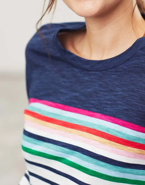 Joules, Women - Tees,  Joules - Carley T-Shirt - Blue Border Stripe