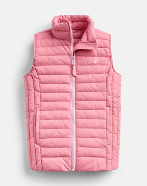 Joules, Girl - Outerwear,  Joules Croft Padded Vest - Cherry Blossom