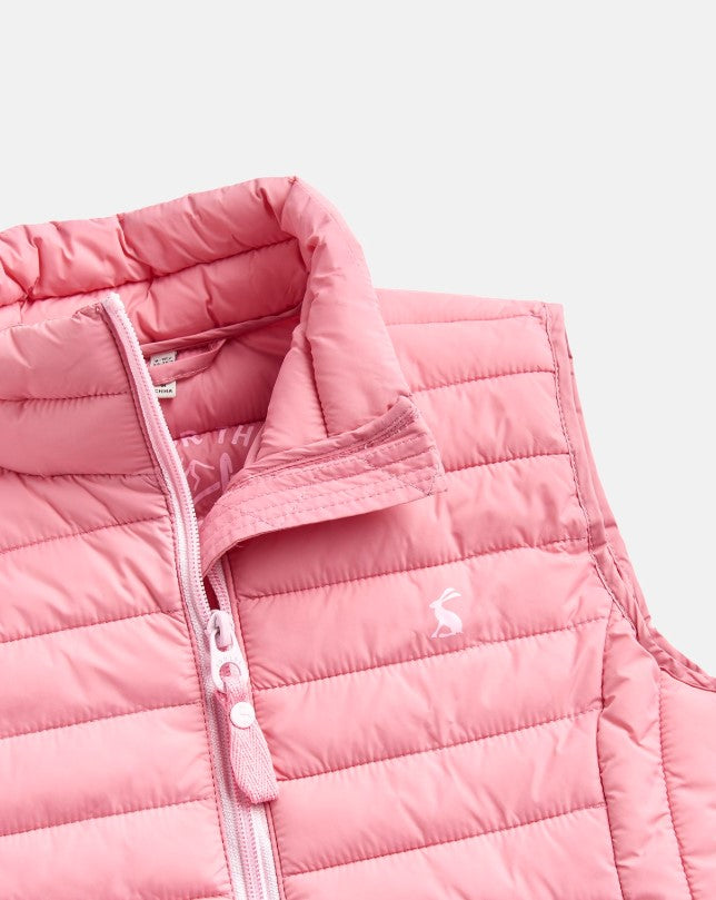 Joules, Girl - Outerwear,  Joules Croft Padded Vest - Cherry Blossom