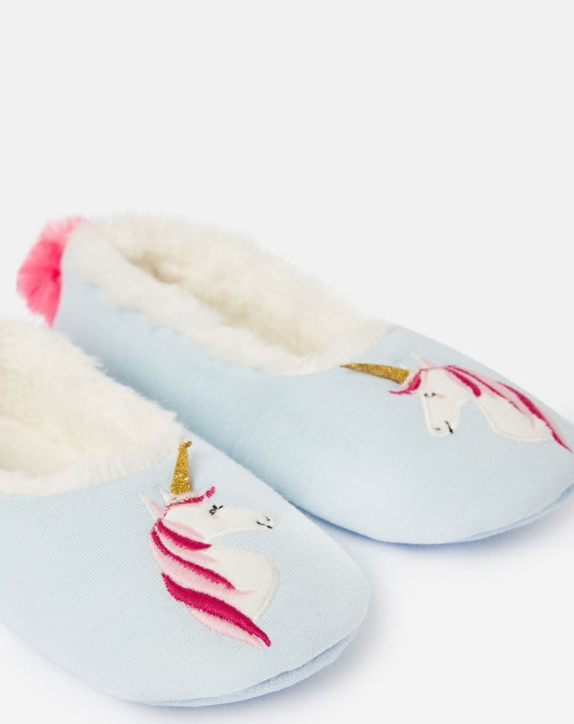 Joules, Shoes - Girl,  Joules Dreama Blue Unicorn Character Slippers