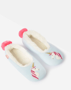 Joules, Shoes - Girl,  Joules Dreama Blue Unicorn Character Slippers