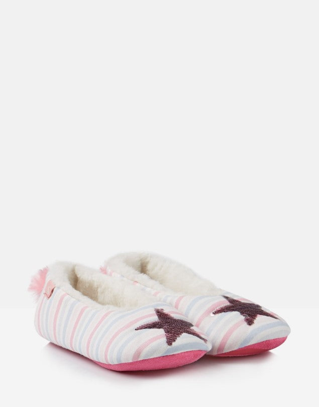 Joules, Shoes - Girl,  Joules Dreama Silver Star Slippers