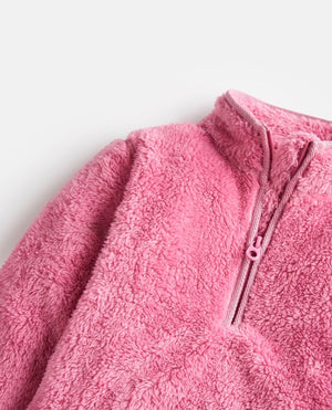 Joules, Girl - Outerwear,  Joules Ellie Cherry Blossom Half Zip Fleece