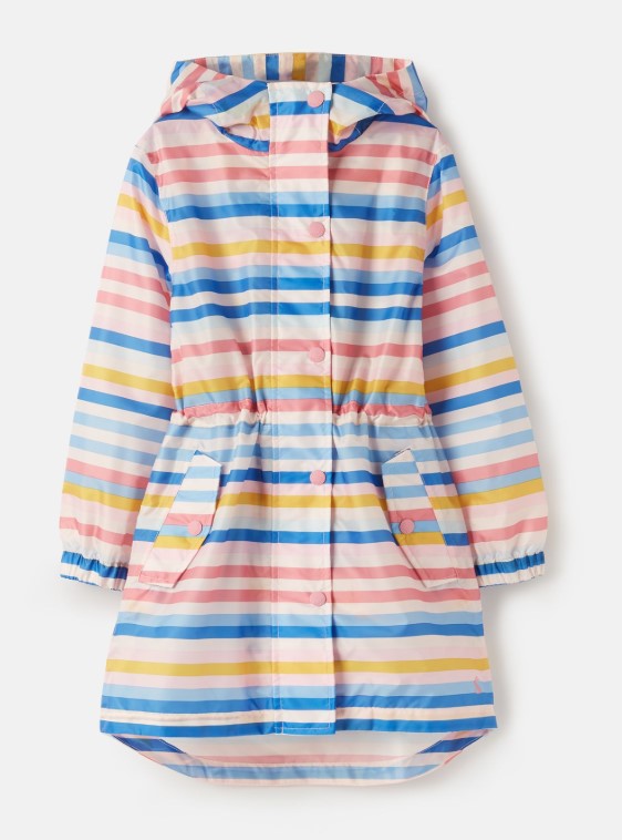Joules women's golightly printed packable waterproof rain coat hot sale