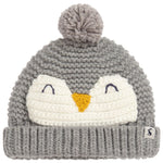 Joules, Accessories - Hats,  Joules Chummy Grey Penguin Hat