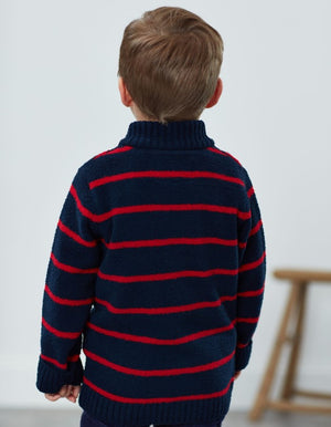 Joules, Boy - Sweaters,  Joules Navy Stripe Chenille Sweater