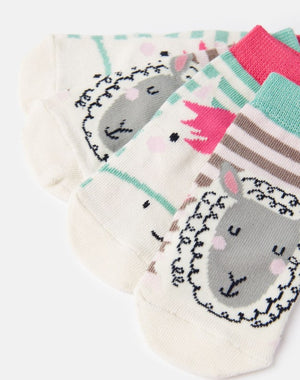 Joules, Accessories - Socks,  Joules Neat Feet Pink Horse Sheep 2 Pack Character Socks