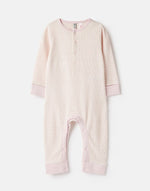 Joules, Baby Girl Apparel - Rompers,  Joules Peepa Pink Cream Zigzag Waffle Romper