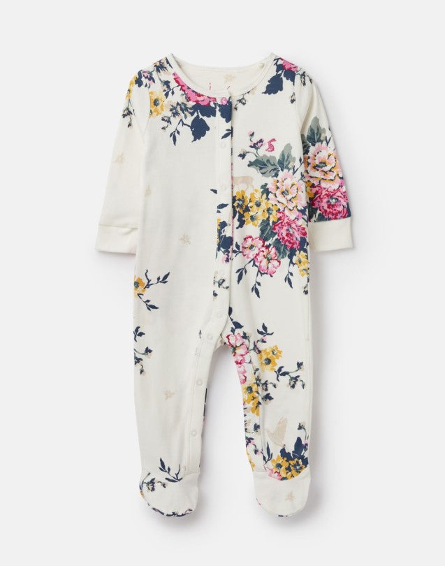 Joules, Baby Girl Apparel - One-Pieces,  Joules Razamataz Anniversary Floral Printed Babygrow