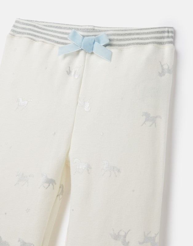 Joules, Girl - Pajamas,  Joules Sleepwell Silver Believe Unicorn Pajama Set