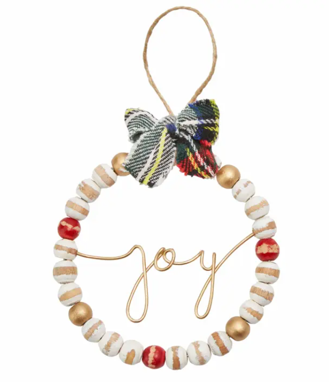 Joy Beaded Ornament - Eden Lifestyle