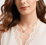 Julie Vos, Accessories - Jewelry,  Julie Vos - Cosmo Solitaire Necklace Gold Iridescent Clear Crystal